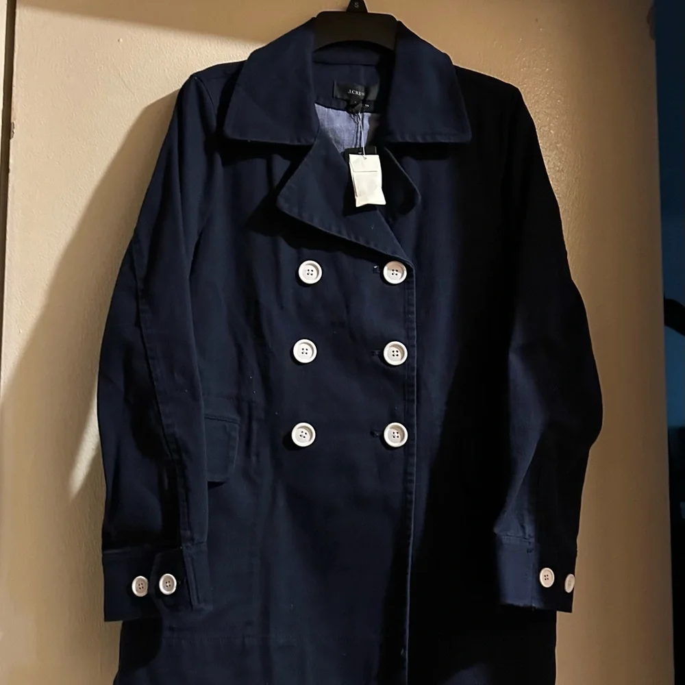 J. Crew Midnight Blue Outerwear - Picture 1 of 8